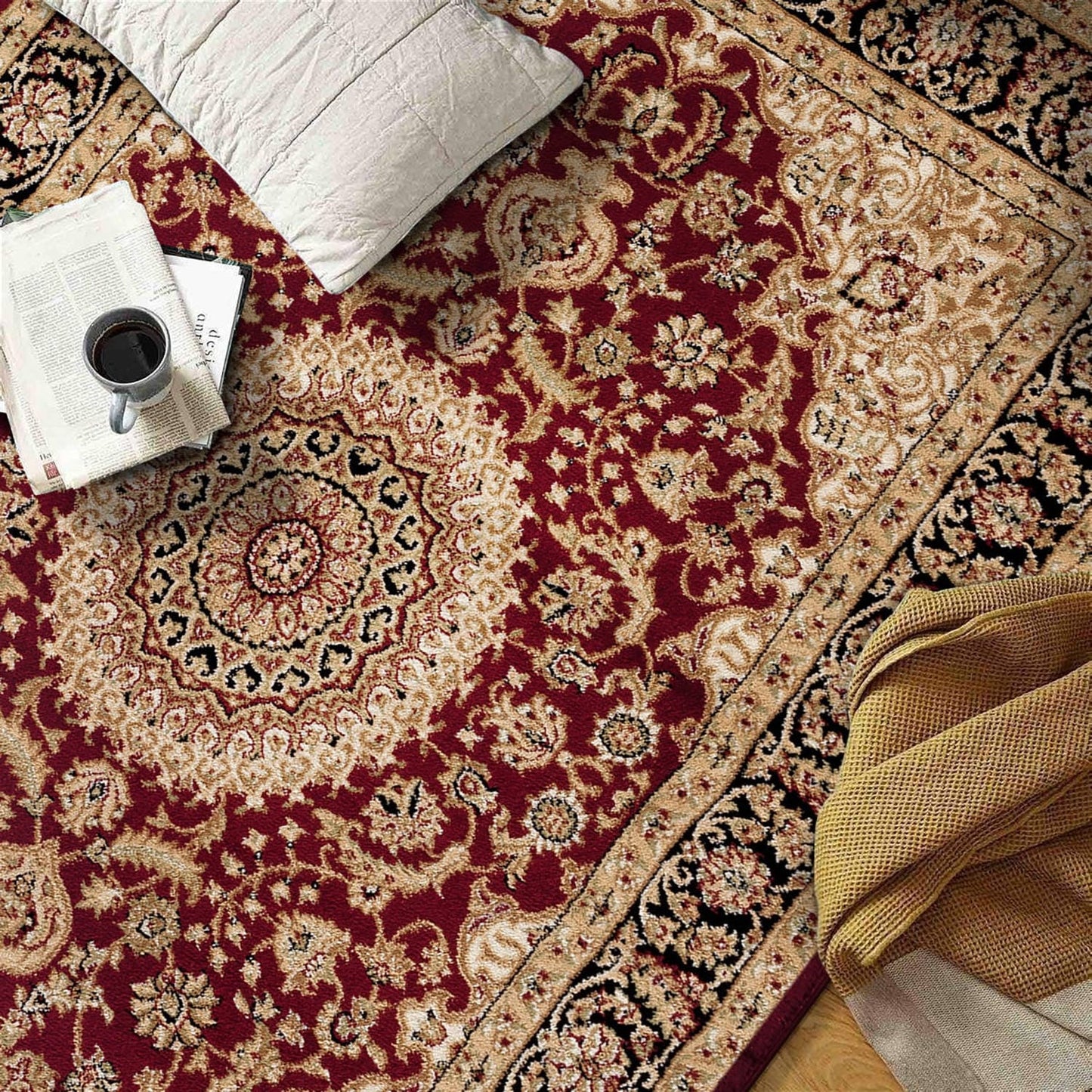 World Rug Gallery Traditioneller orientalischer Medaillon-Teppich