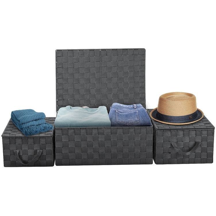 Geflochtenes Aufbewahrungskorb-Set – N/A