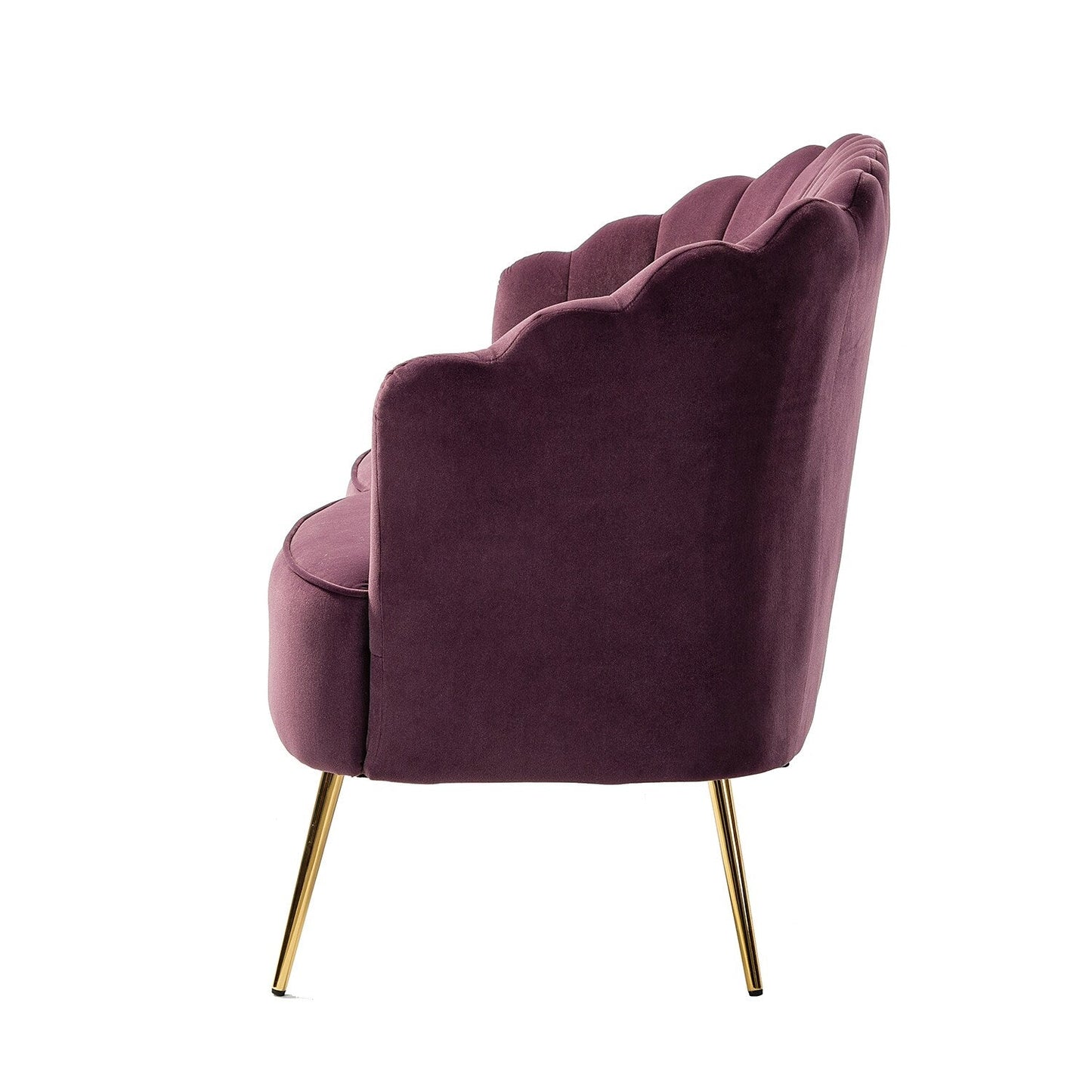 Xabier 52''Loveseat with Flower Shaped Back Design
