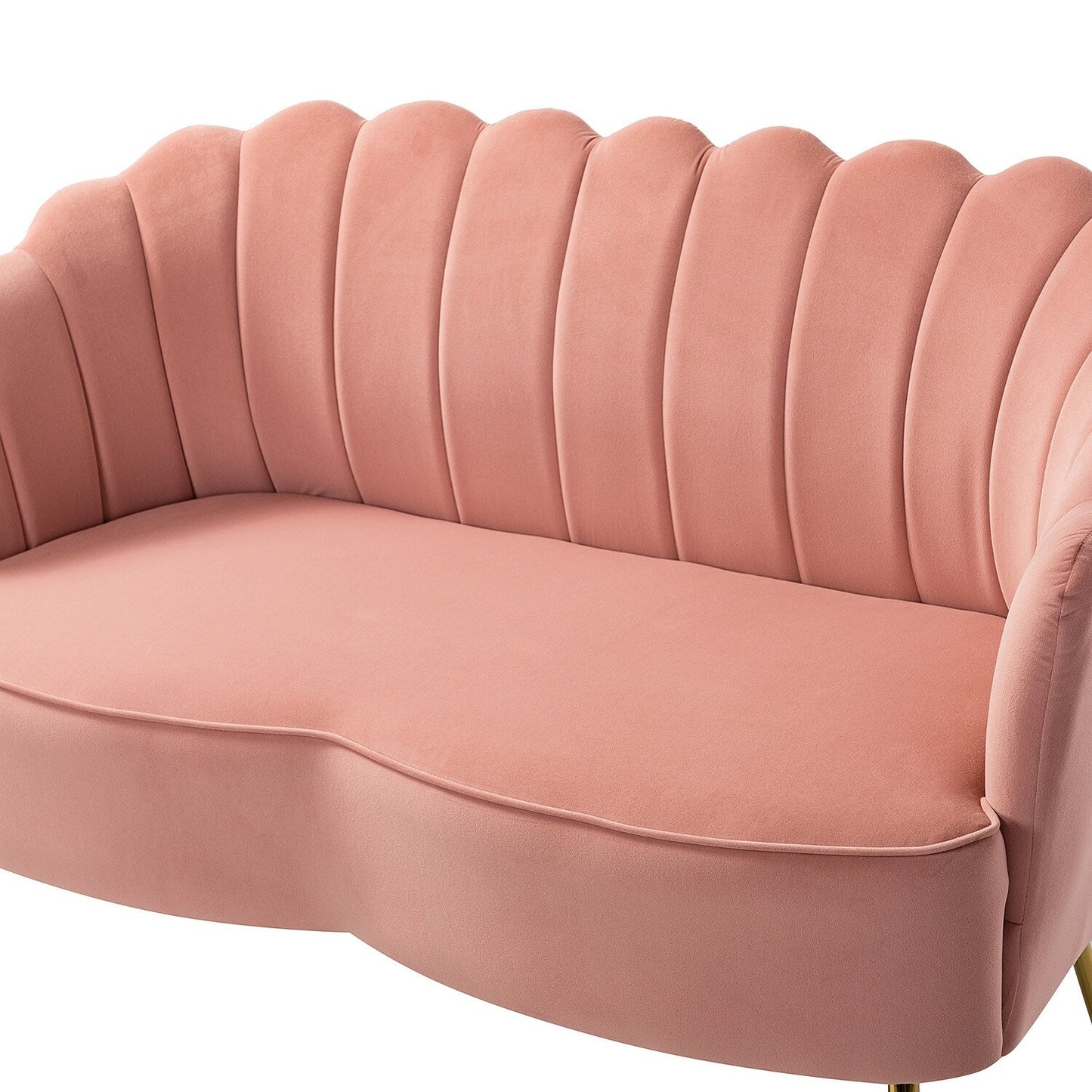 Xabier 52''Loveseat with Flower Shaped Back Design