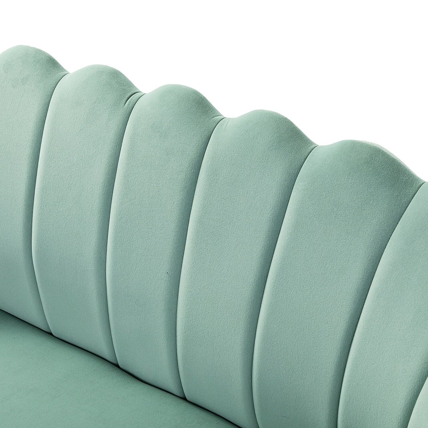 Xabier 52''Loveseat with Flower Shaped Back Design