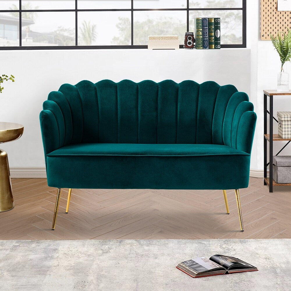 Xabier 52''Loveseat with Flower Shaped Back Design