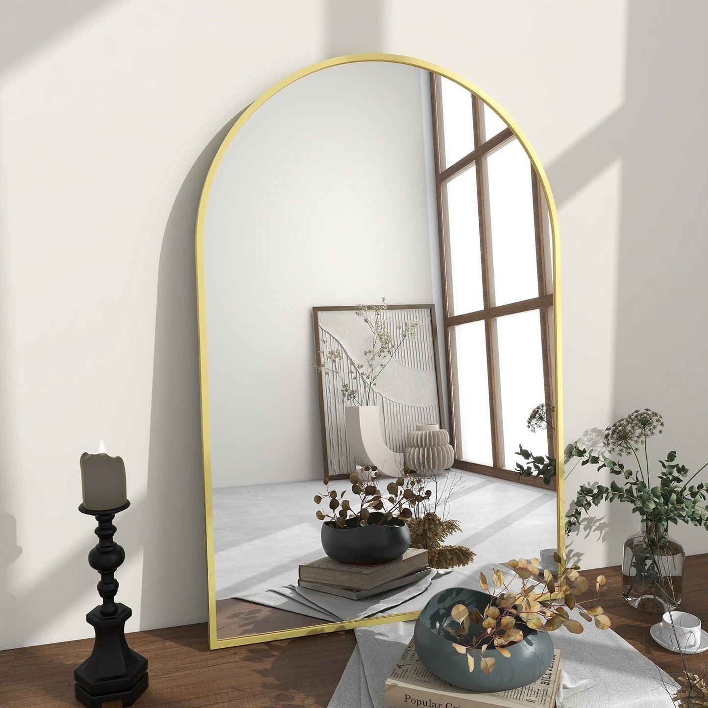 YVANLA Arch Badezimmer-Kosmetikspiegel zur Wandmontage