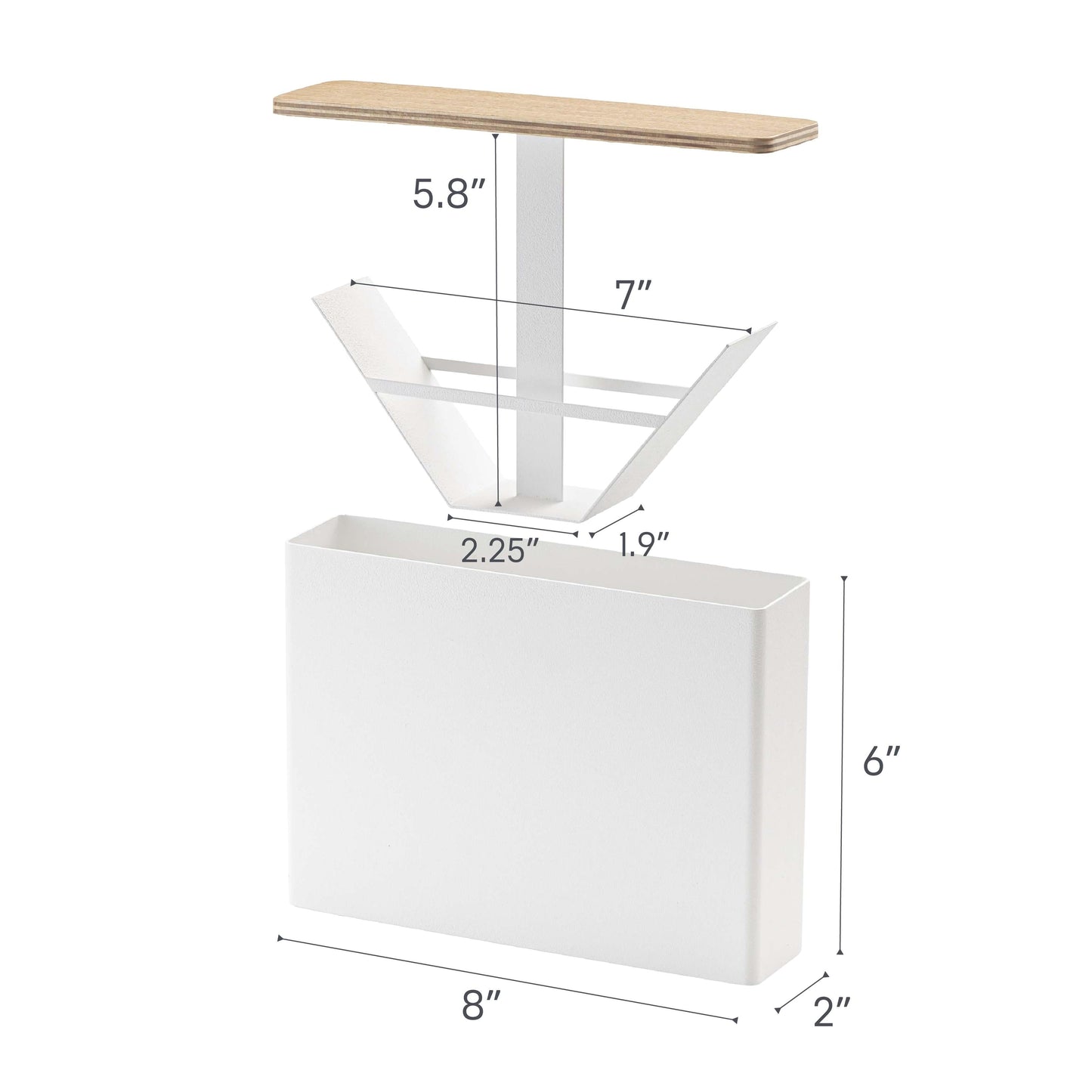 Yamazaki Home Kaffeefilteretui – Größe 04, Stahl und Holz, 04 Kaffeefilter, Deckel – L 2,05 x B 8,27 x H 6,1 Zoll