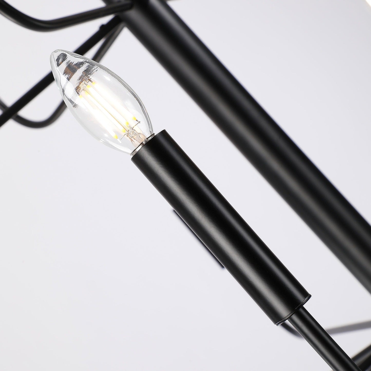 Minimalistischer Kerzenleuchter mit 15 Lichtern, 2-stufiges antikes Design – 48