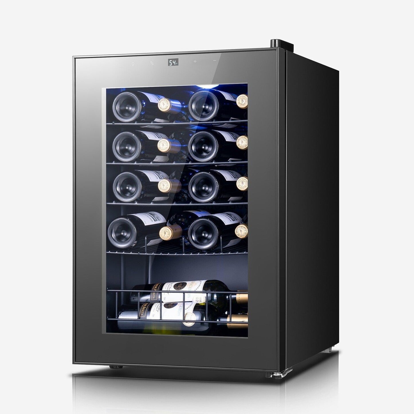 17 Zoll Wein-/Getränkekühlschrank, 20 Flaschen, freistehend, digitale Temperaturregelung