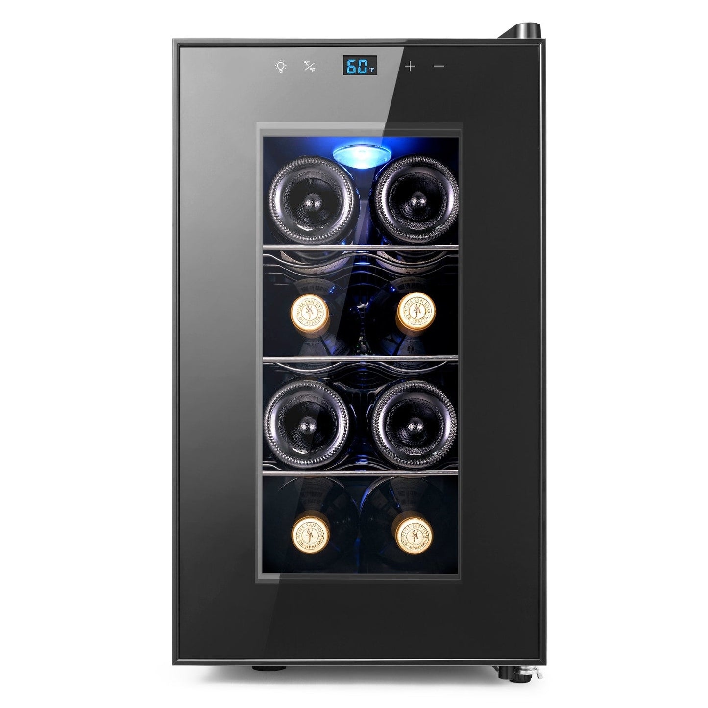 Yeego 8-Flaschen-Weinkühlschrank, Mini-Kühler