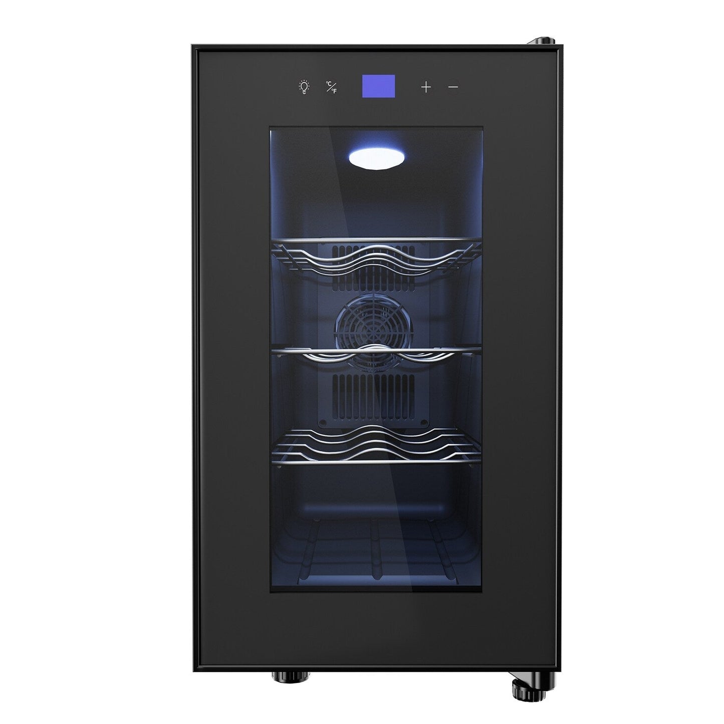 Yeego 8-Flaschen-Weinkühlschrank, Mini-Kühler
