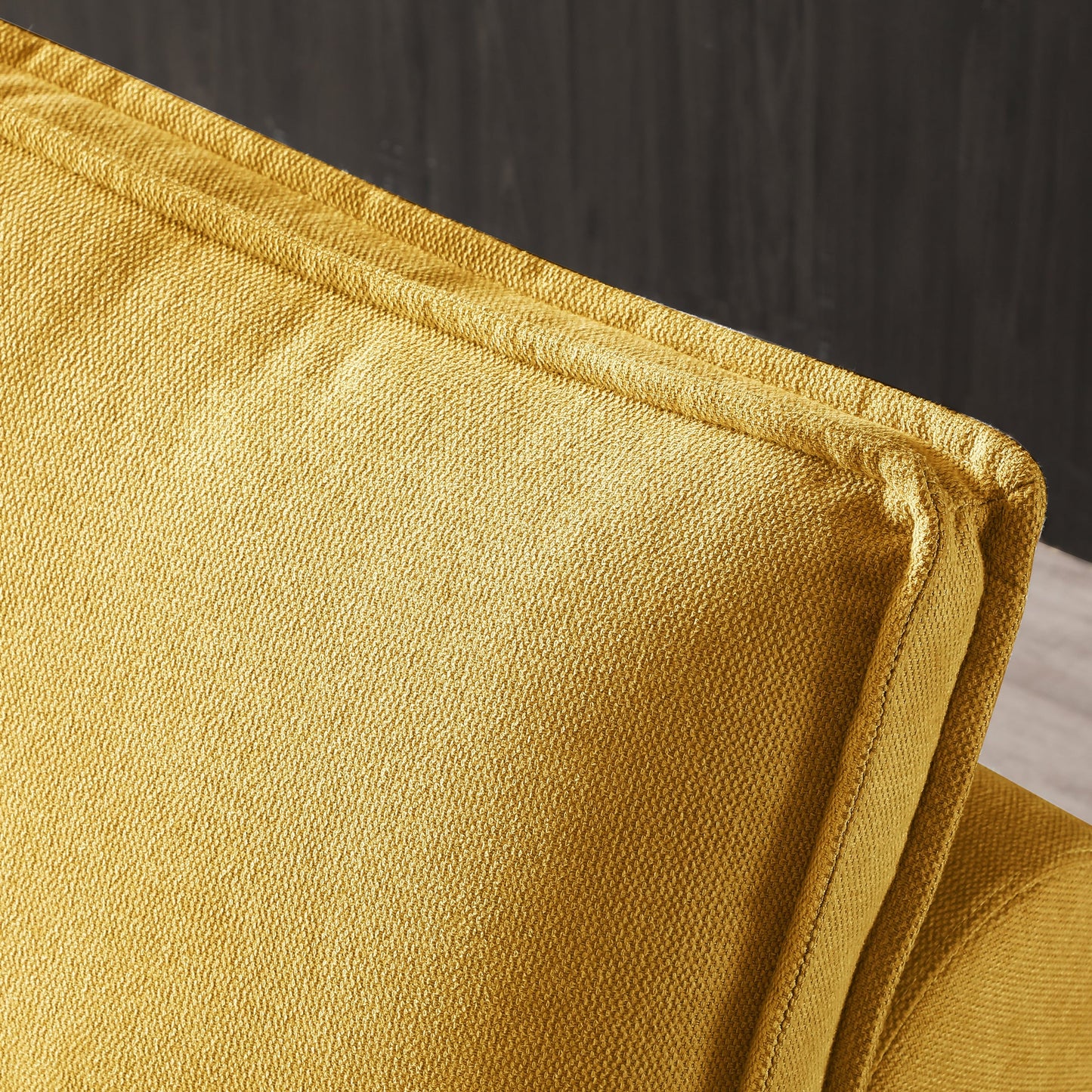 Gelbes 39 Einzel-Mehrzweck-Ottoman-Ausziehsofa mit verstellbarer Rückenlehne und Kissen für das Wohnzimmer