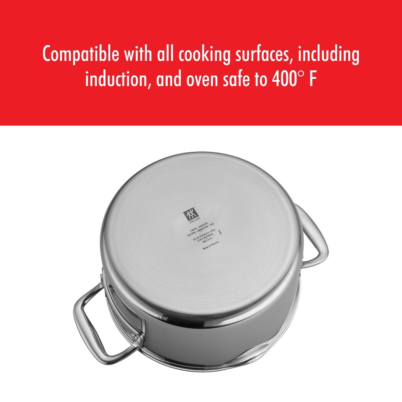ZWILLING Clad CFX Dutch Oven, 6 qt, Edelstahl, Keramik, antihaftbeschichtet