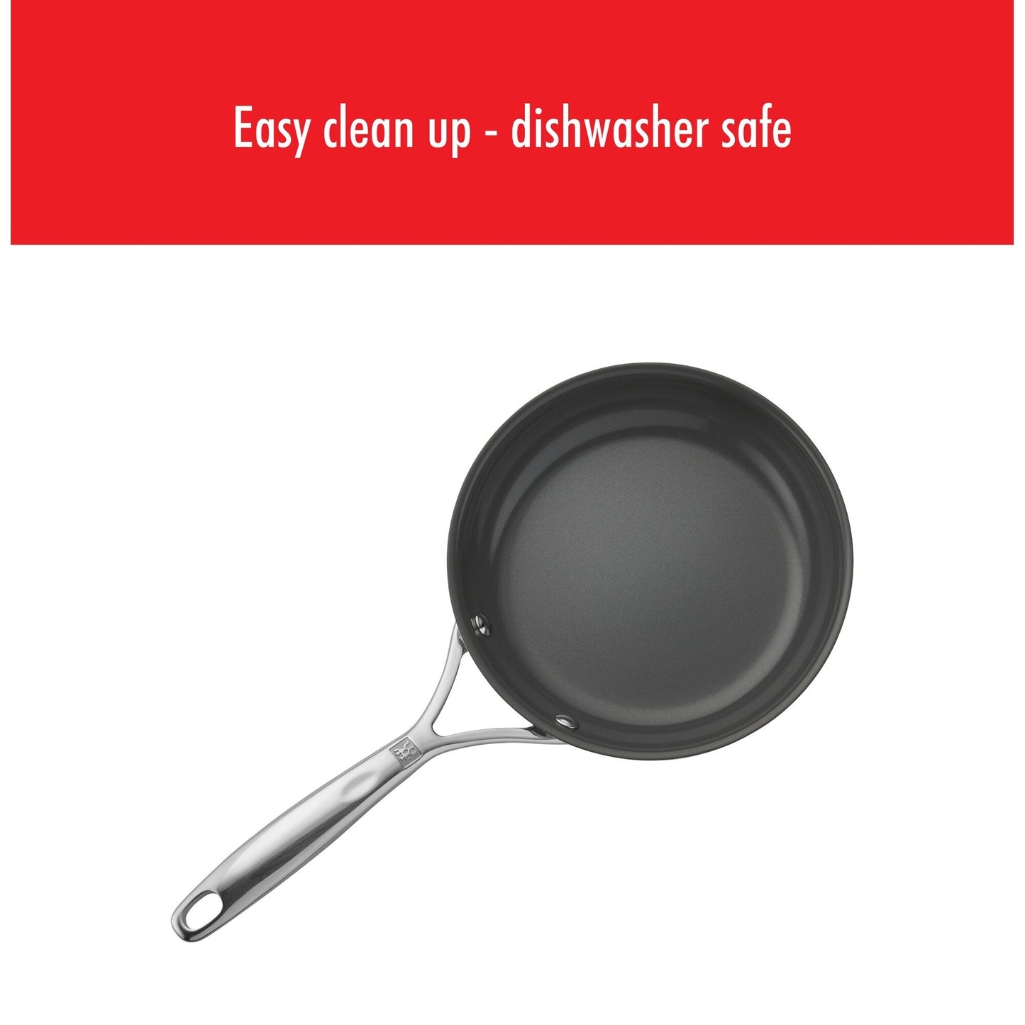 ZWILLING Energy Plus 2-teiliges Bratpfannenset aus Edelstahl mit Keramik-Antihaftbeschichtung, 10 Zoll und 12 Zoll