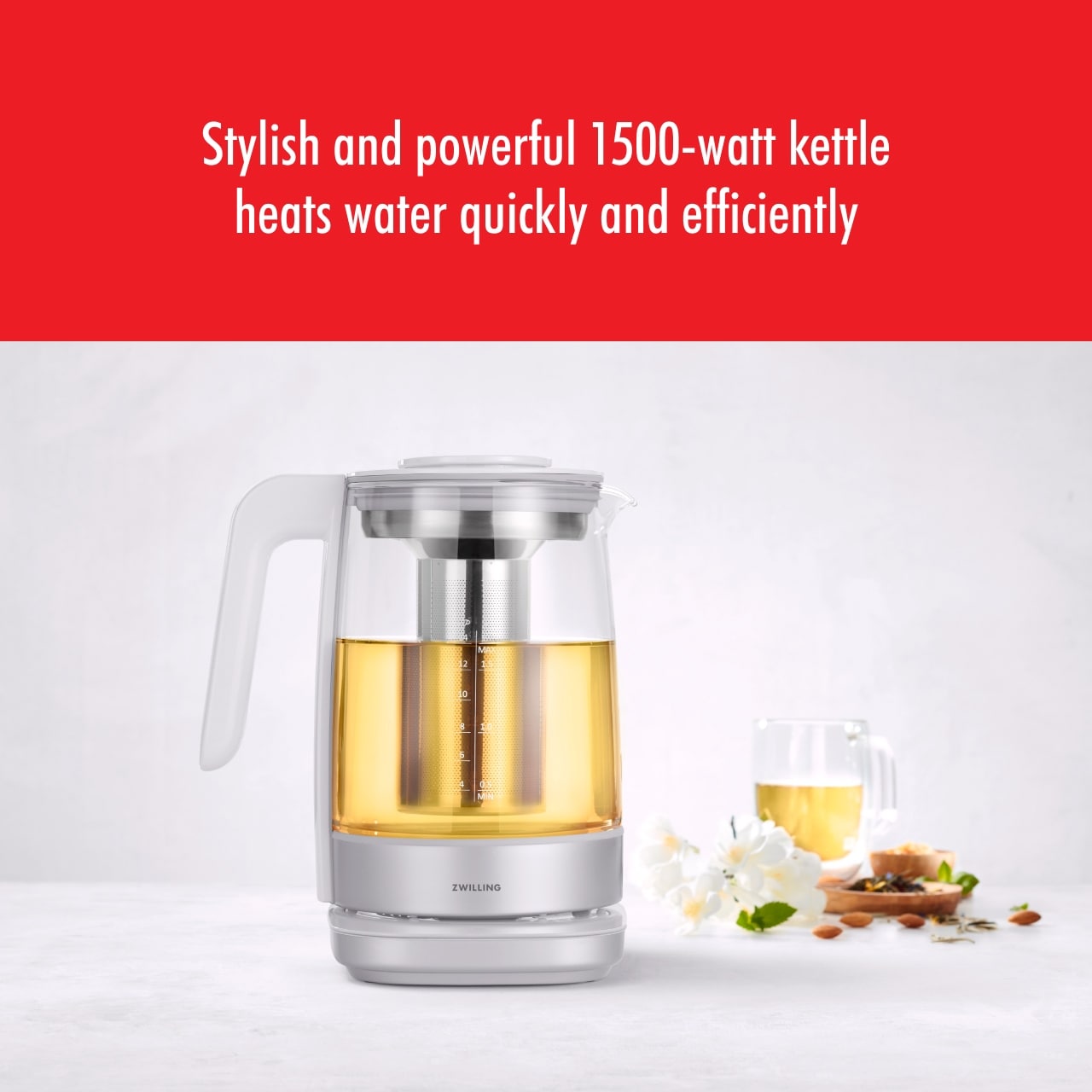 ZWILLING Enfinigy Glas-Wasserkocher - 1,7 l