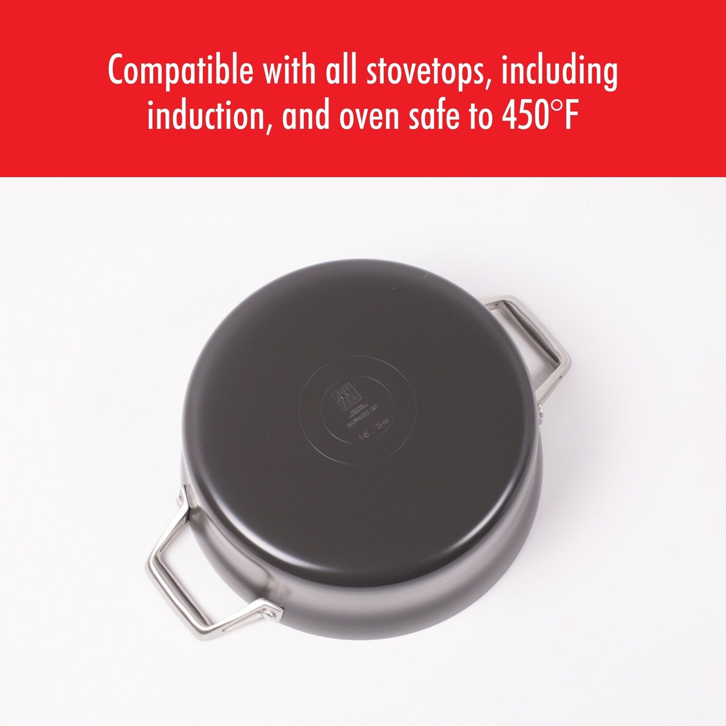 ZWILLING Motion Dutch Oven aus hartanodisiertem Aluminium mit Antihaftbeschichtung
