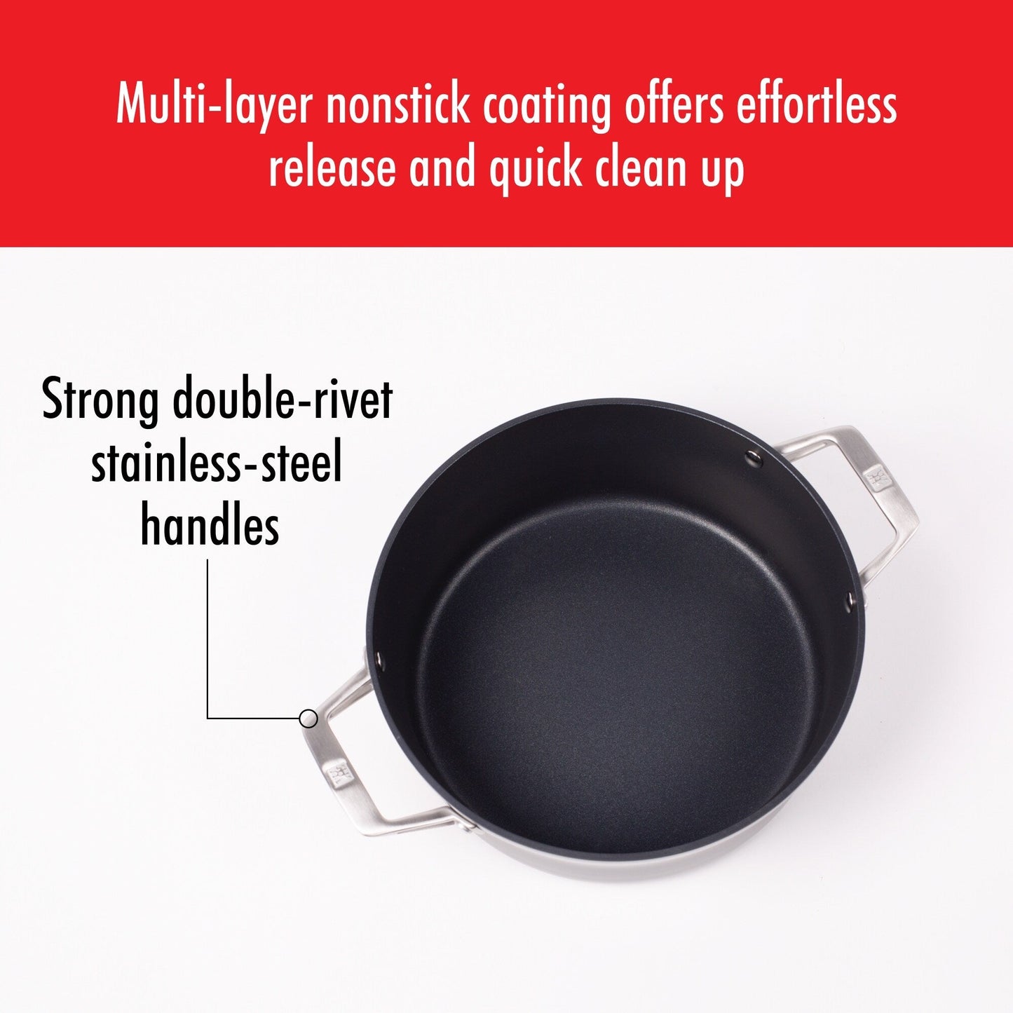 ZWILLING Motion Dutch Oven aus hartanodisiertem Aluminium mit Antihaftbeschichtung