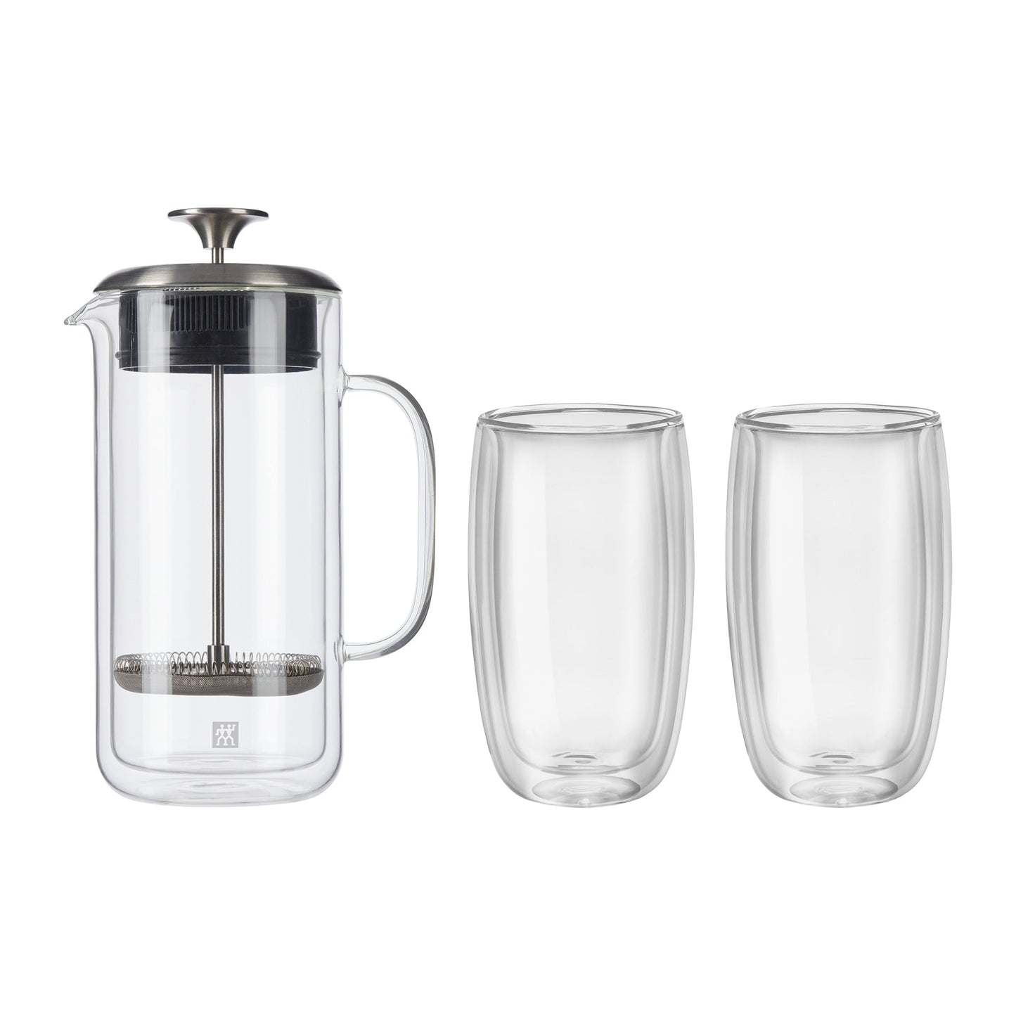 Zwilling Sorrento Doppelwandige French Press und Latte-Glas – Transparent – 27 oz