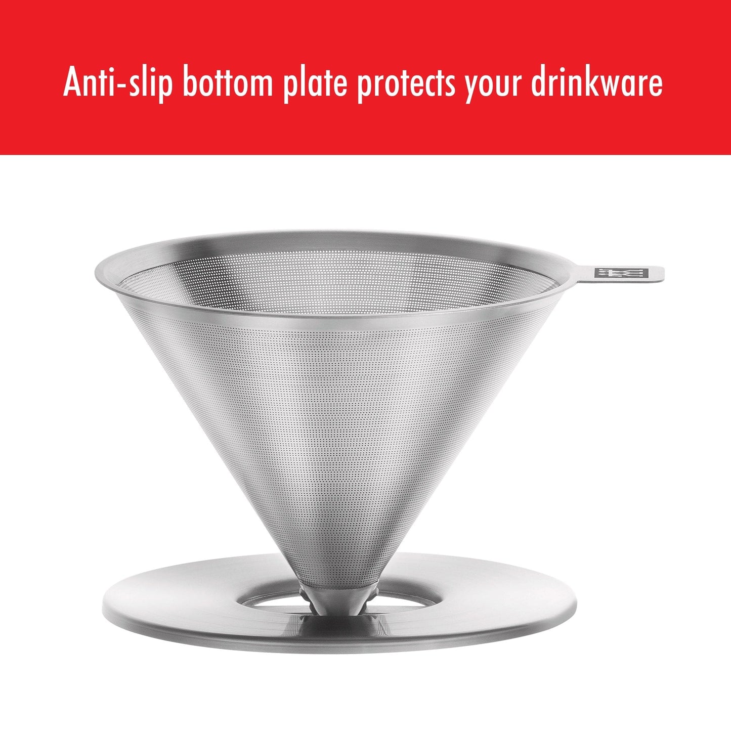 ZWILLING Sorrento Pour Over Kaffeefilter aus Edelstahl – Silber – 1 Stück