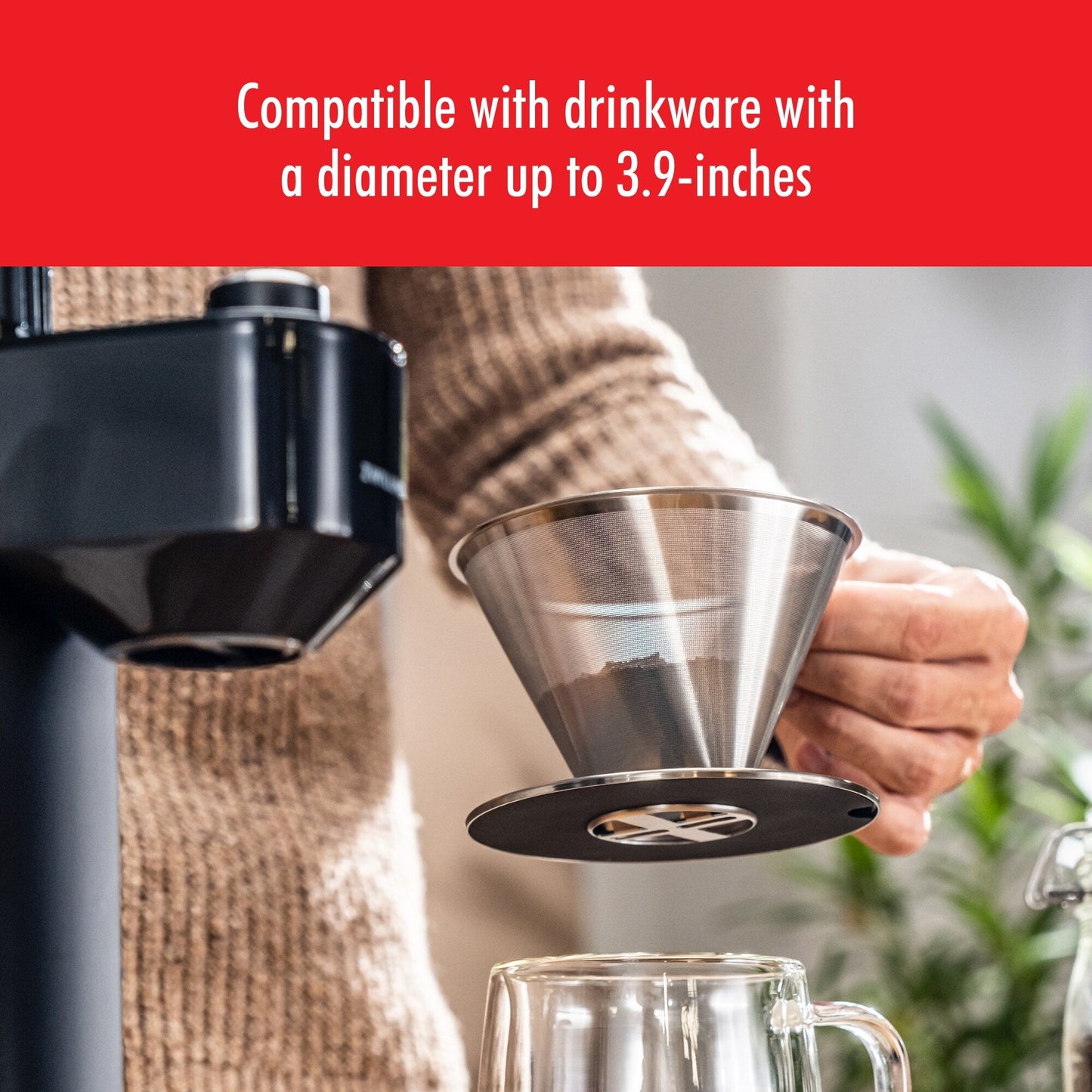 ZWILLING Sorrento Pour Over Kaffeefilter aus Edelstahl – Silber – 1 Stück