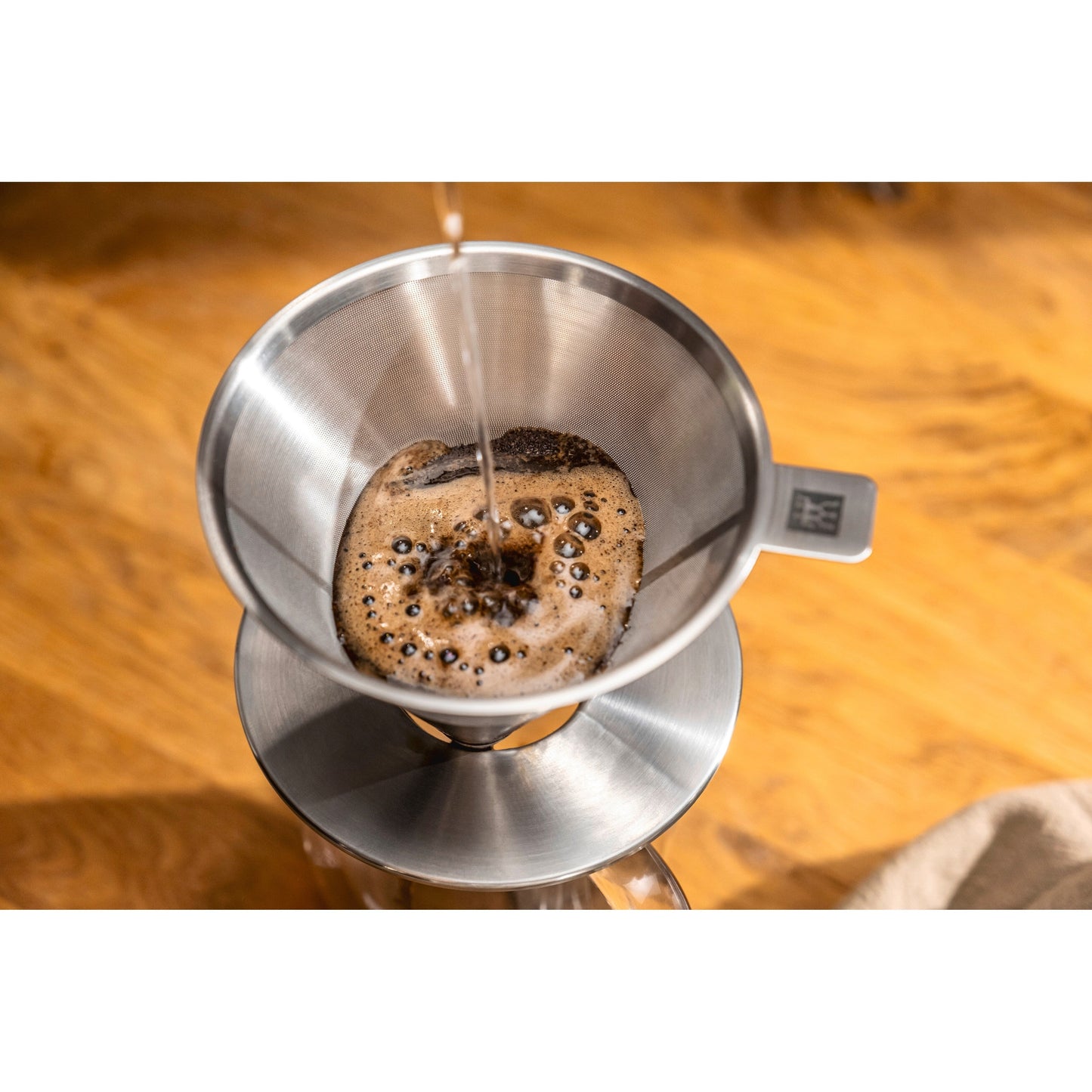ZWILLING Sorrento Pour Over Kaffeefilter aus Edelstahl – Silber – 1 Stück