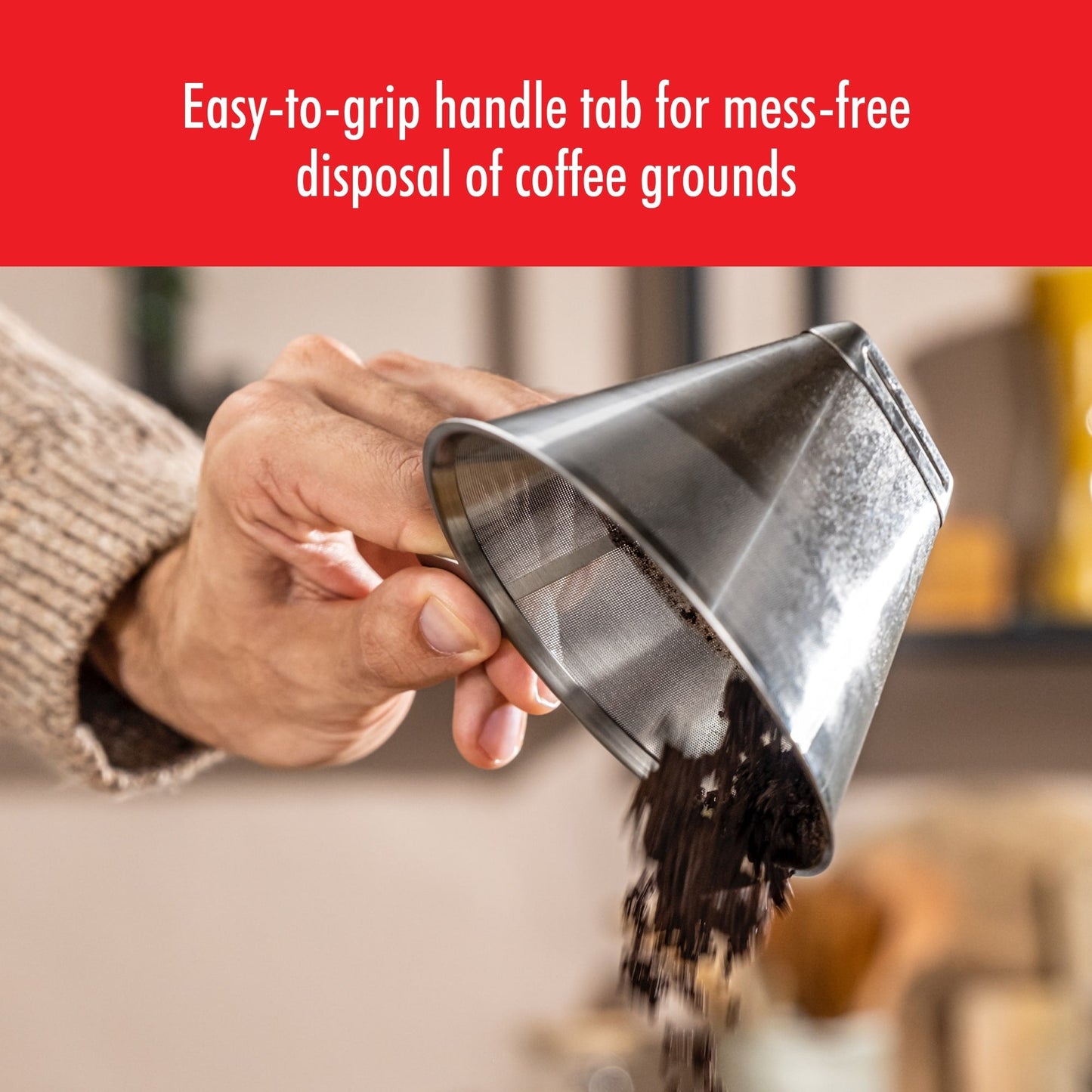 ZWILLING Sorrento Pour Over Kaffeefilter aus Edelstahl – Silber – 1 Stück