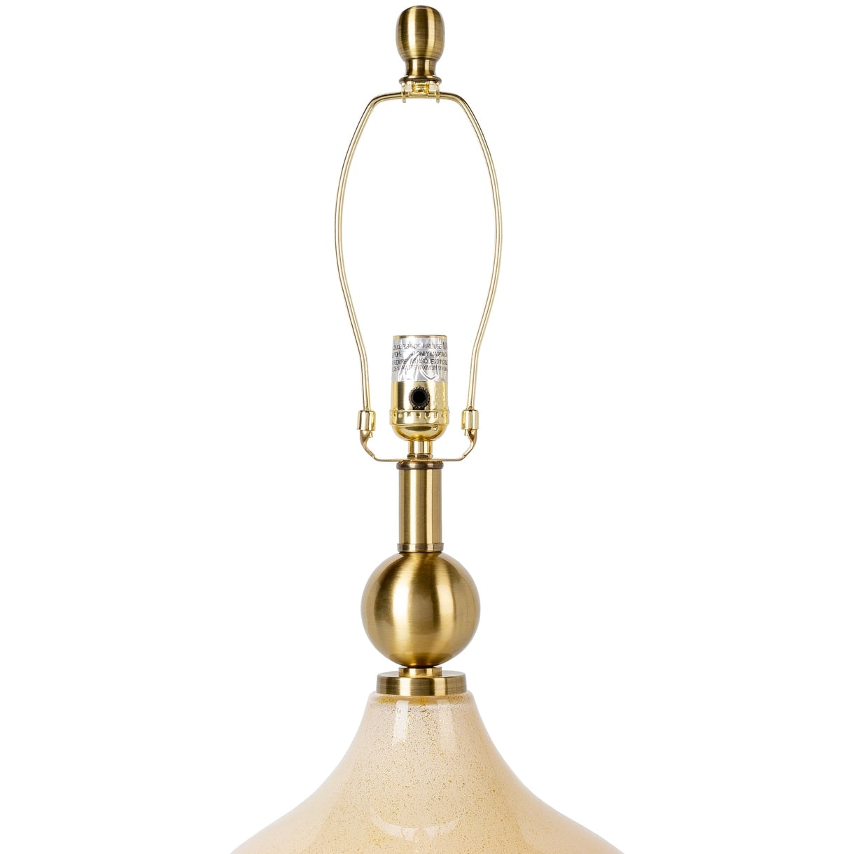 Zayaan Tischlampe aus bemaltem Glas in Kürbisform