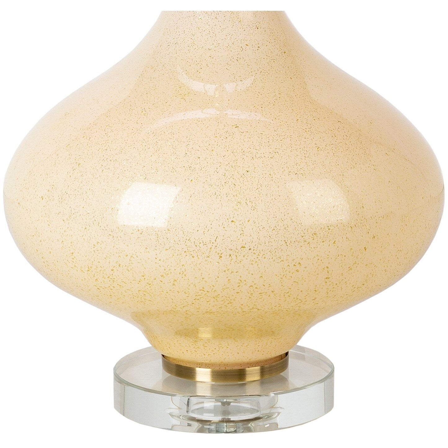 Zayaan Tischlampe aus bemaltem Glas in Kürbisform