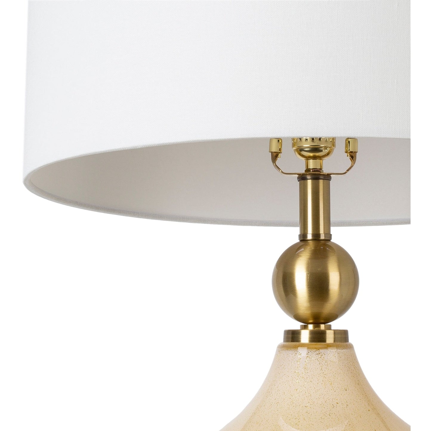 Zayaan Tischlampe aus bemaltem Glas in Kürbisform