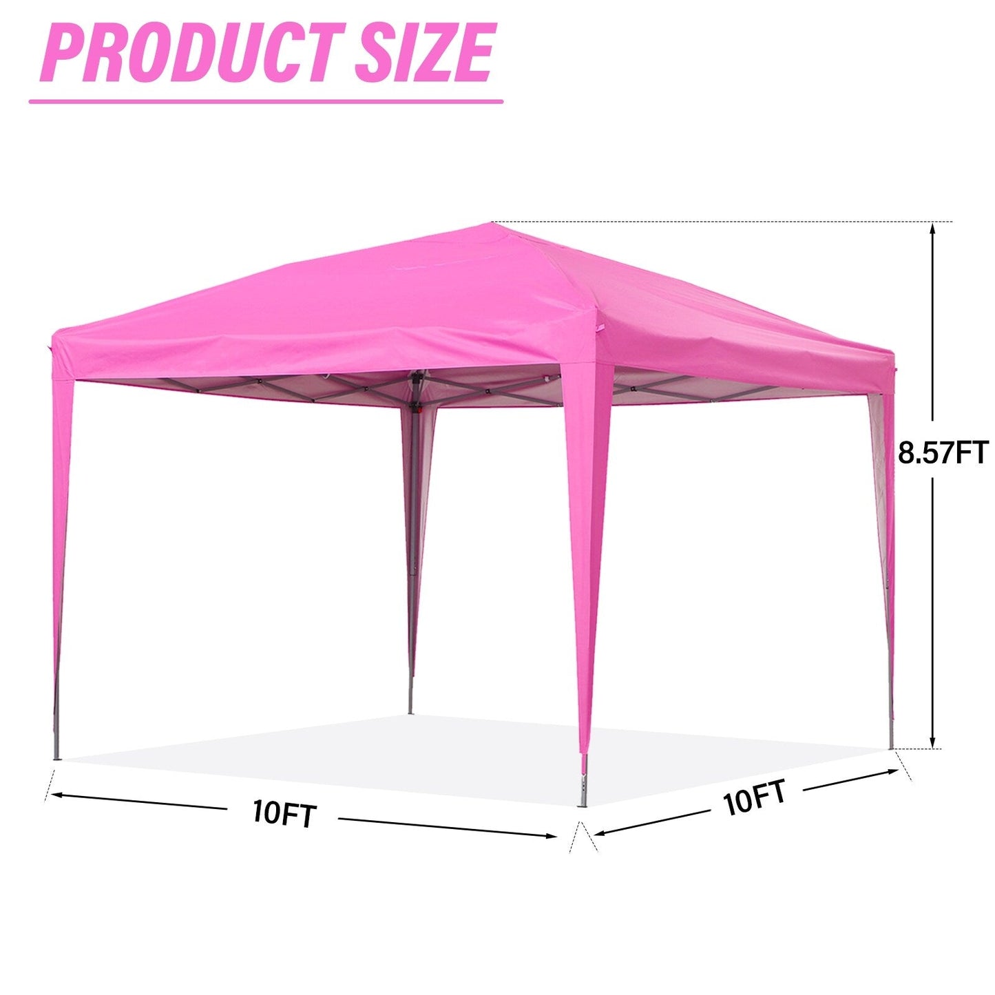 Zenova Pop-Up-Zelt für den Außenbereich, 3,0 x 3,0 m, für Terrassenpavillon, Party- und Hochzeitszelt