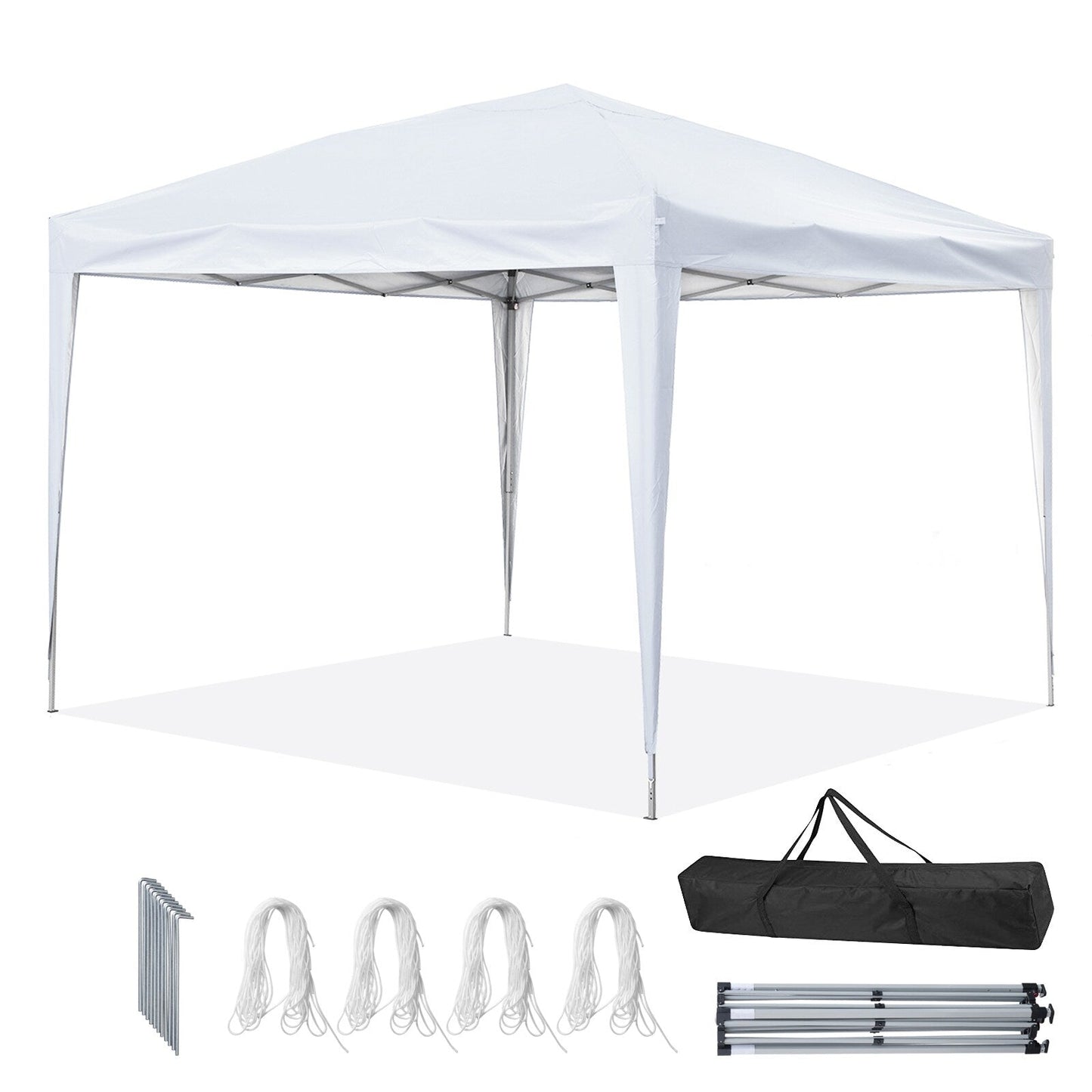 Zenova Pop-Up-Zelt für den Außenbereich, 3,0 x 3,0 m, für Terrassenpavillon, Party- und Hochzeitszelt