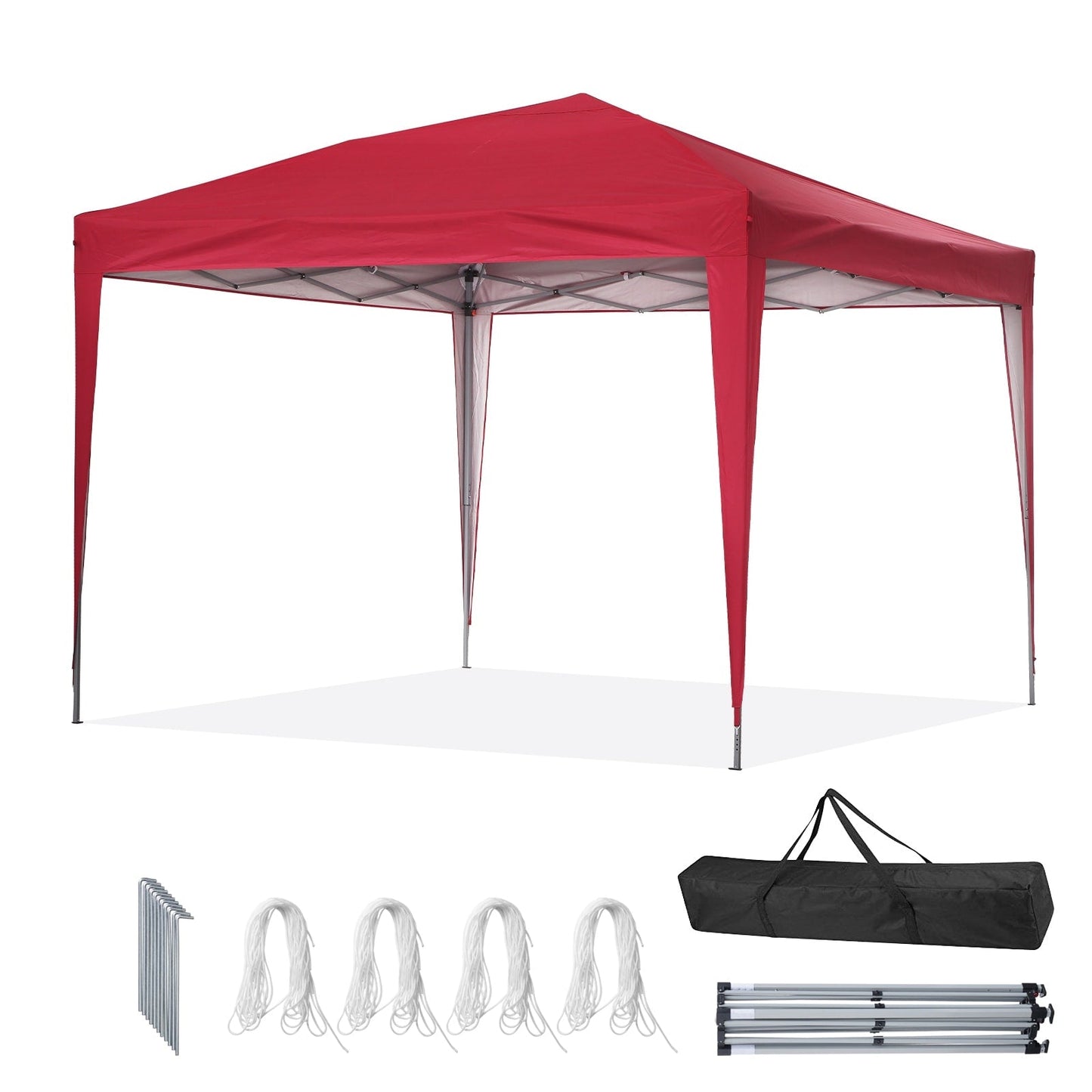 Zenova Pop-Up-Zelt für den Außenbereich, 3,0 x 3,0 m, für Terrassenpavillon, Party- und Hochzeitszelt