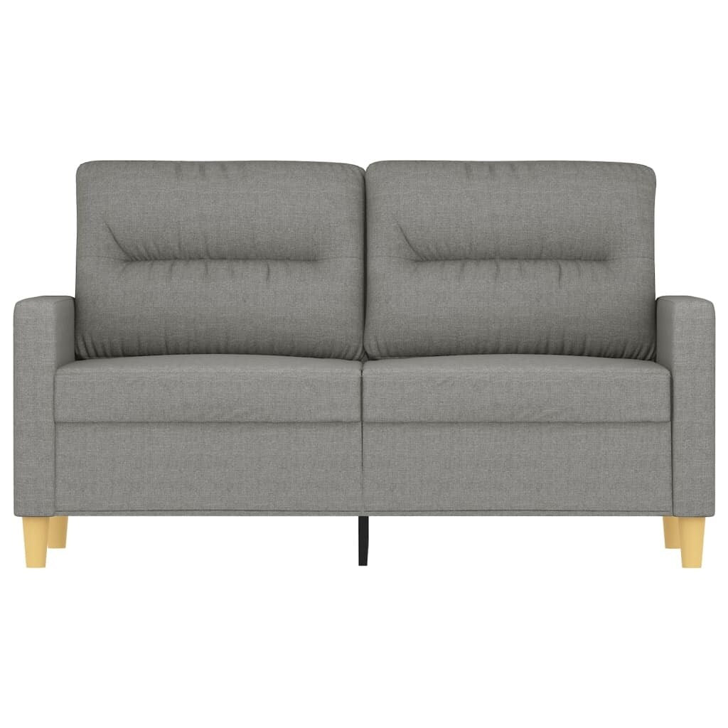 vidaXL 2-Seater Sofa Dark Gray 47.2 Fabric - 54.3 x 30.3 x 31.5
