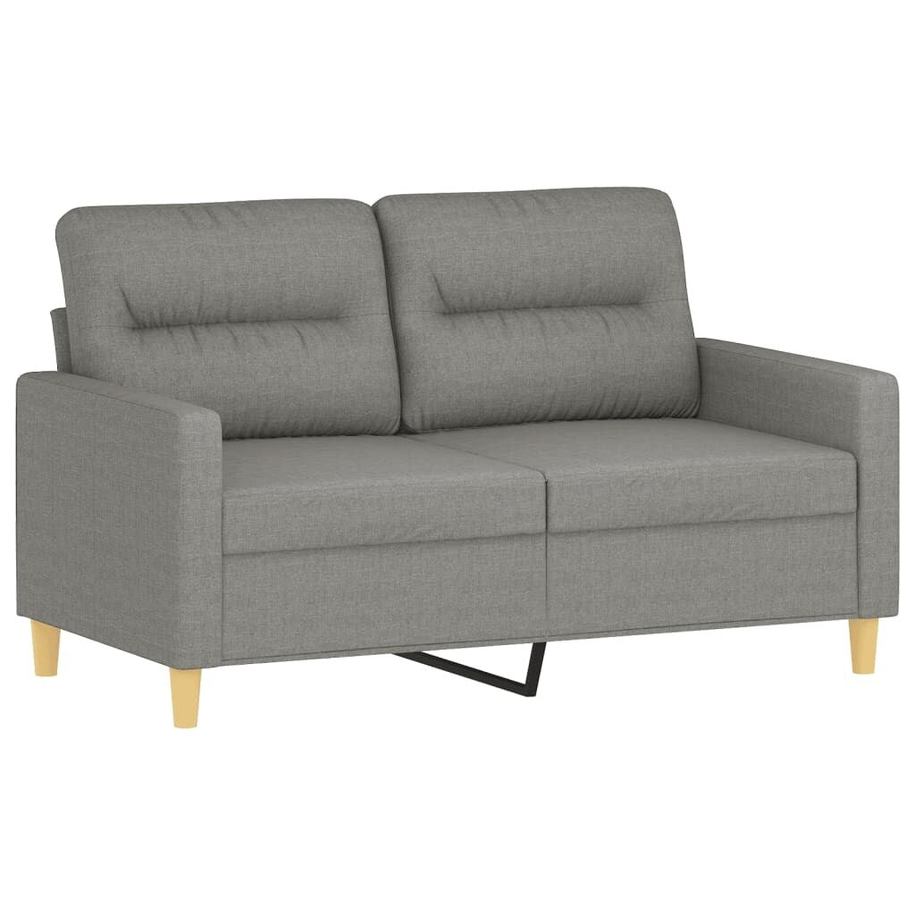 vidaXL 2-Seater Sofa Dark Gray 47.2 Fabric - 54.3 x 30.3 x 31.5