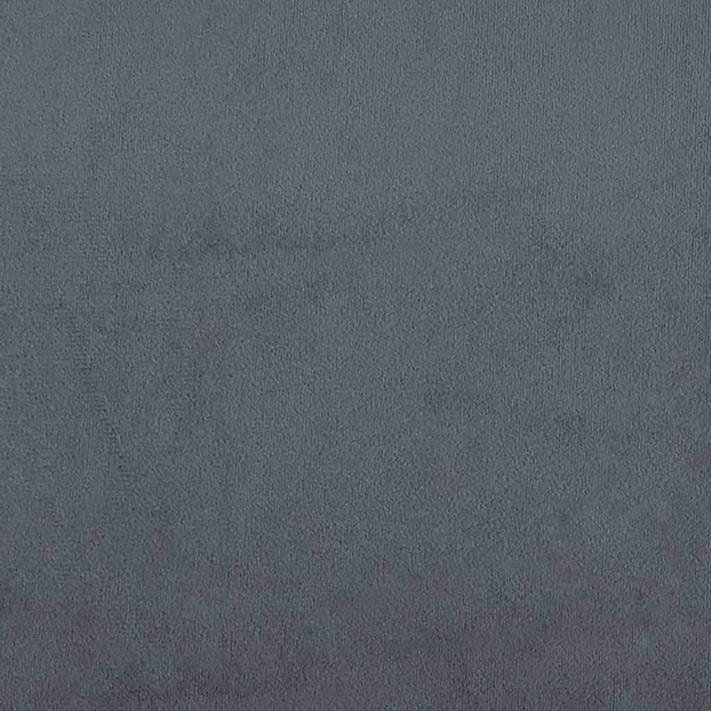 vidaXL Floor Sofa Bed Dark Grey Velvet Compact - 48.0 x 48.0 x 21.7