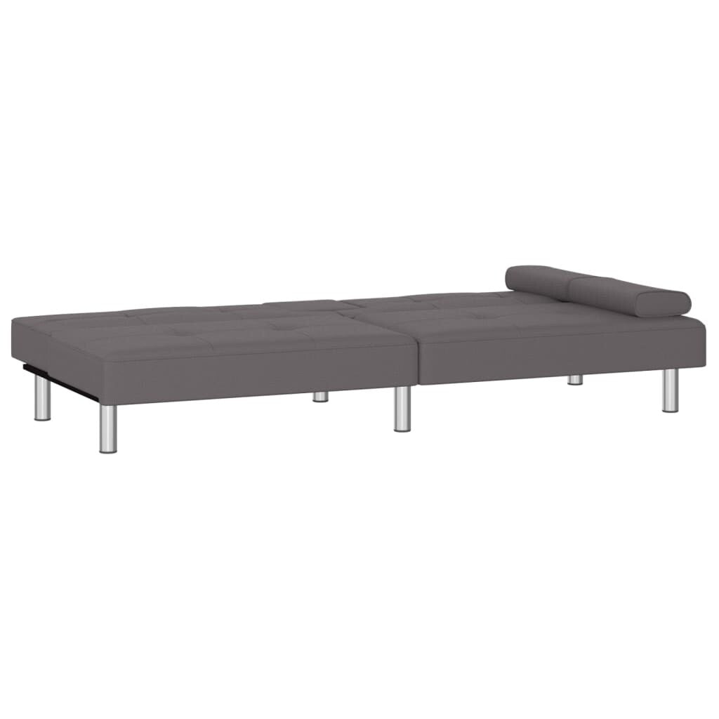 vidaXL Sofa Bed Foldable Sleeper Sofa Couch Bed with Cup Holders Faux Leather - 78.7 x 35 x 27.6
