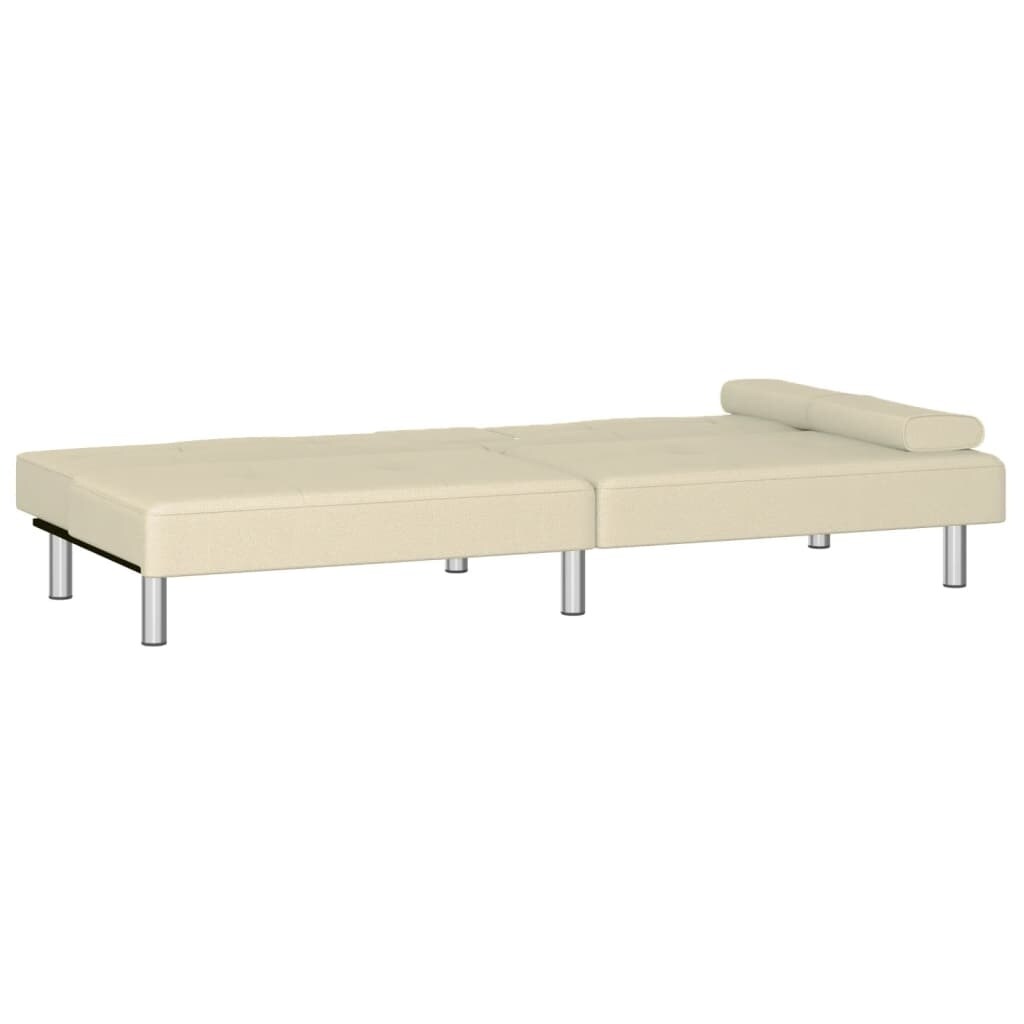 vidaXL Sofa Bed Foldable Sleeper Sofa Couch Bed with Cup Holders Faux Leather - 78.7 x 35 x 27.6