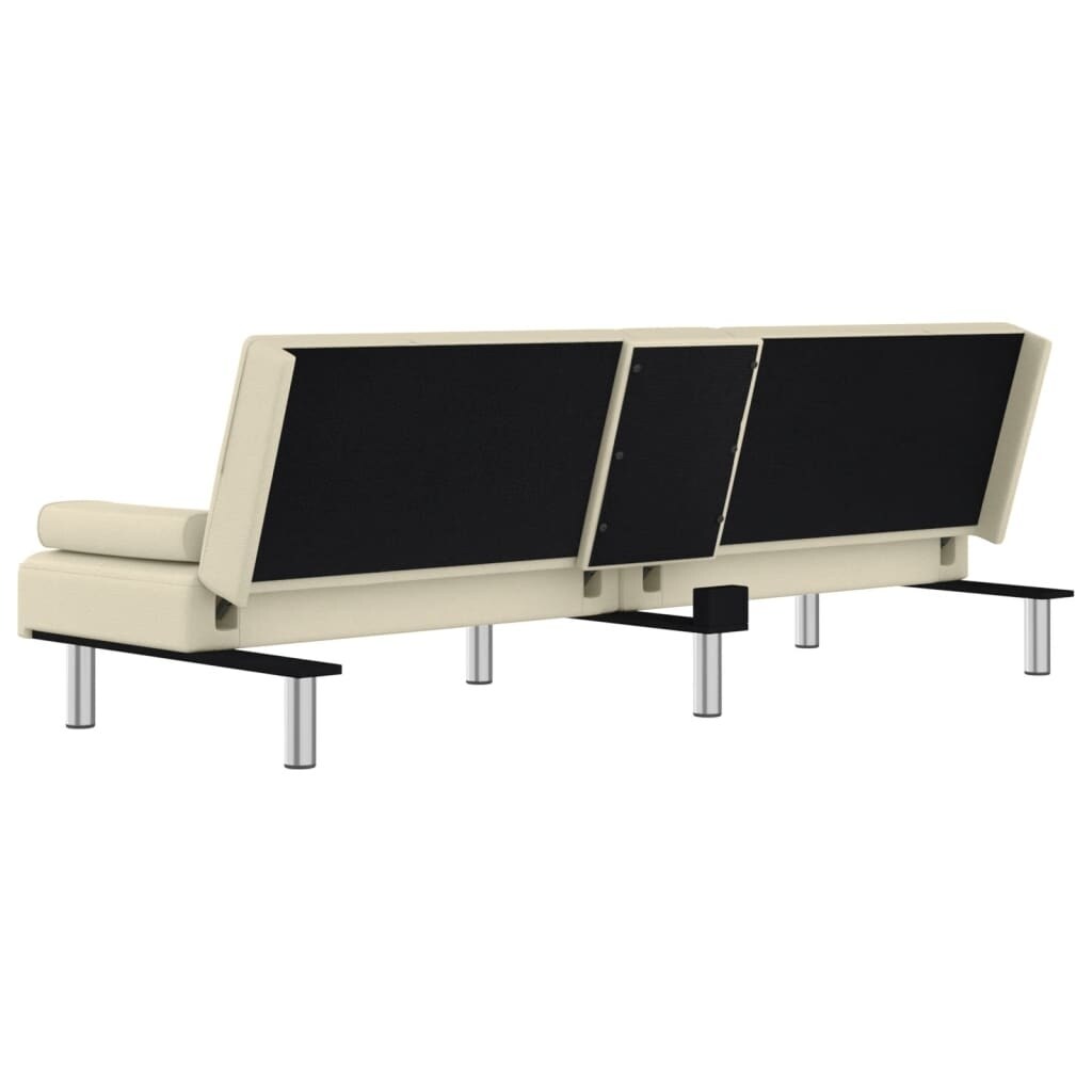 vidaXL Sofa Bed Foldable Sleeper Sofa Couch Bed with Cup Holders Faux Leather - 78.7 x 35 x 27.6