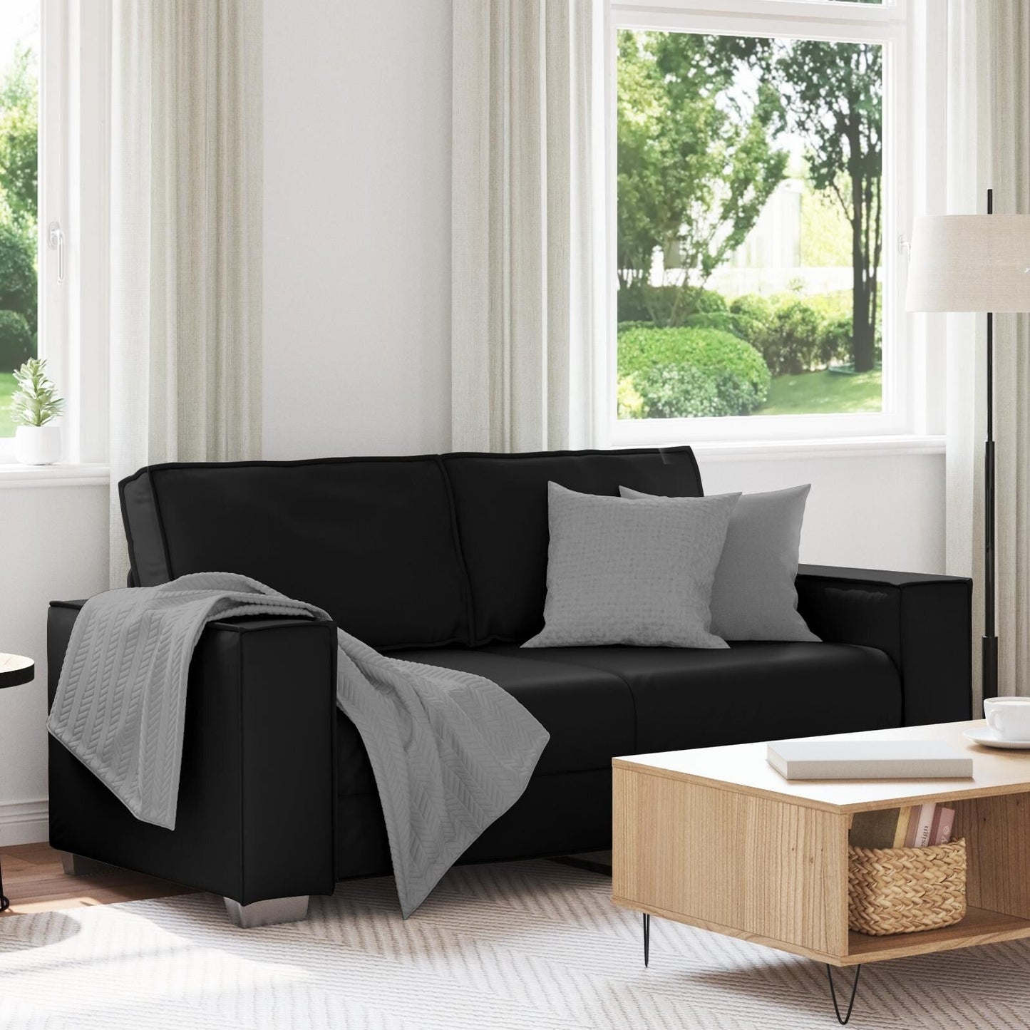 vidaXL Sofa Black