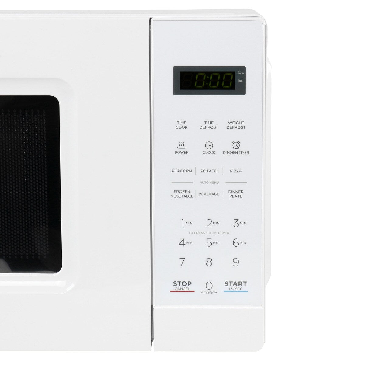 0,7 Kubikfuß 700 Watt LED Digital-Mikrowelle in Weiß mit Kindersicherung