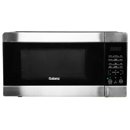 0,9 Kubikfuß 900 W Tischmikrowelle in Schwarz mit One Touch Express Cooking