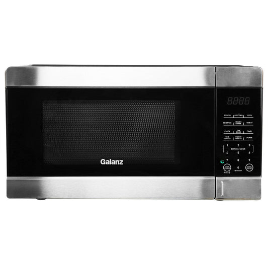 0,9 Kubikfuß 900 W Tischmikrowelle in Schwarz mit One Touch Express Cooking