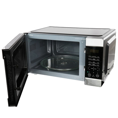 0,9 Kubikfuß 900 W Tischmikrowelle in Schwarz mit One Touch Express Cooking