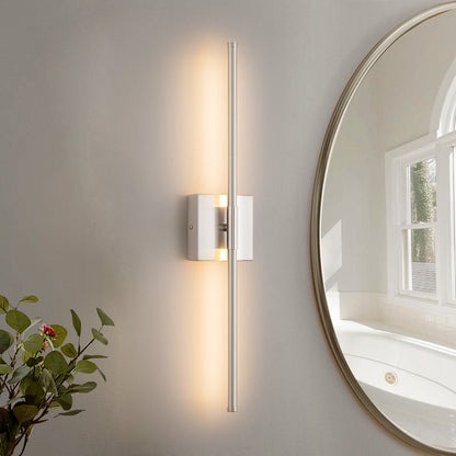 1-flammig 23,6 Zoll Moderne lineare dimmbare integrierte LED-Badezimmer-Wandleuchte