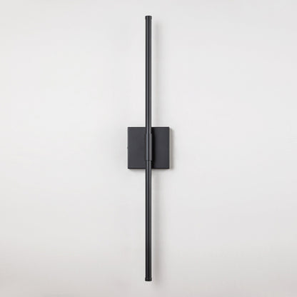 1-flammige, moderne, lange, lineare Wandleuchte in Schwarz/Gold/Nickel, dimmbare LED-Badezimmer-Waschtischleuchte
