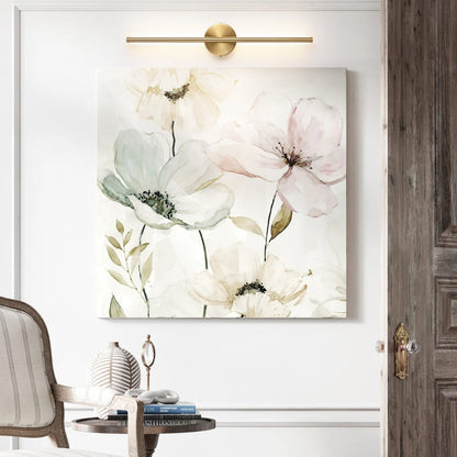 1-flammige, moderne, lange, lineare Wandleuchte in Schwarz/Gold/Nickel, dimmbare LED-Badezimmer-Waschtischleuchte