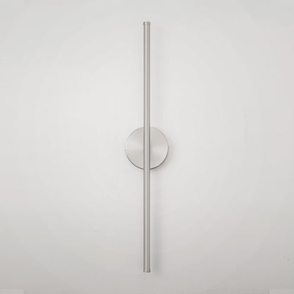 1-flammige, moderne, lange, lineare Wandleuchte in Schwarz/Gold/Nickel, dimmbare LED-Badezimmer-Waschtischleuchte