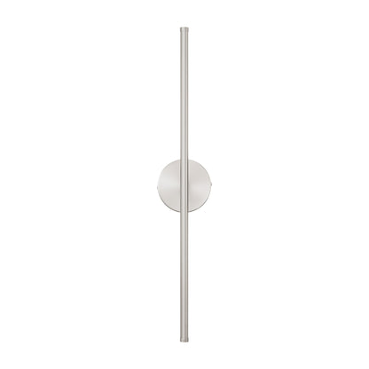 1-flammige, moderne, lange, lineare Wandleuchte in Schwarz/Gold/Nickel, dimmbare LED-Badezimmer-Waschtischleuchte