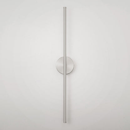 1-flammige, moderne, lange, lineare Wandleuchte in Schwarz/Gold/Nickel, dimmbare LED-Badezimmer-Waschtischleuchte