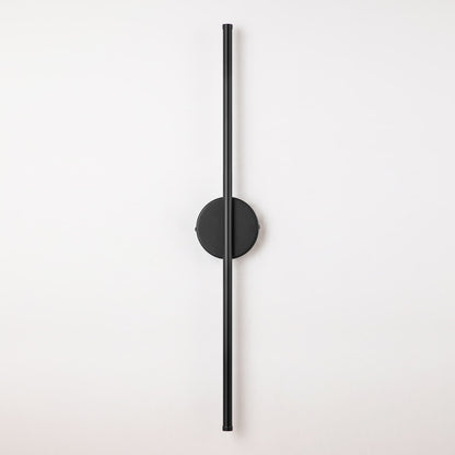 1-flammige, moderne, lange, lineare Wandleuchte in Schwarz/Gold/Nickel, dimmbare LED-Badezimmer-Waschtischleuchte