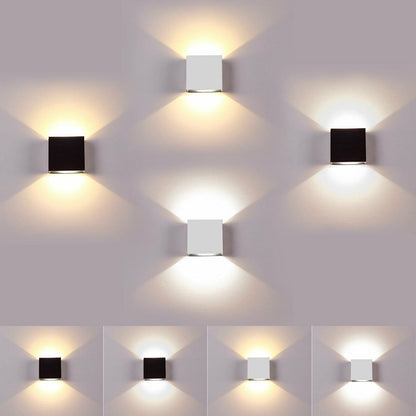 1 Stück LED-Wandleuchten Up Down Cube Wandleuchte