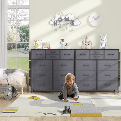 Kommode mit 10 Schubladen, Stoffschrank, Aufbewahrungsturm, Organizer, Schlafzimmer