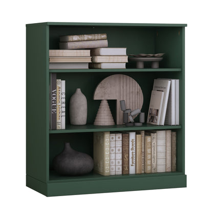 Bücherregal mit 3 Regalböden aus 100 % Massivholz und optionalen Türen von Palace Imports